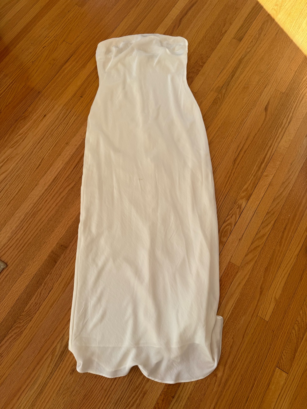 Abercrombie & Fitch Ivory Strapless Maxi Dress